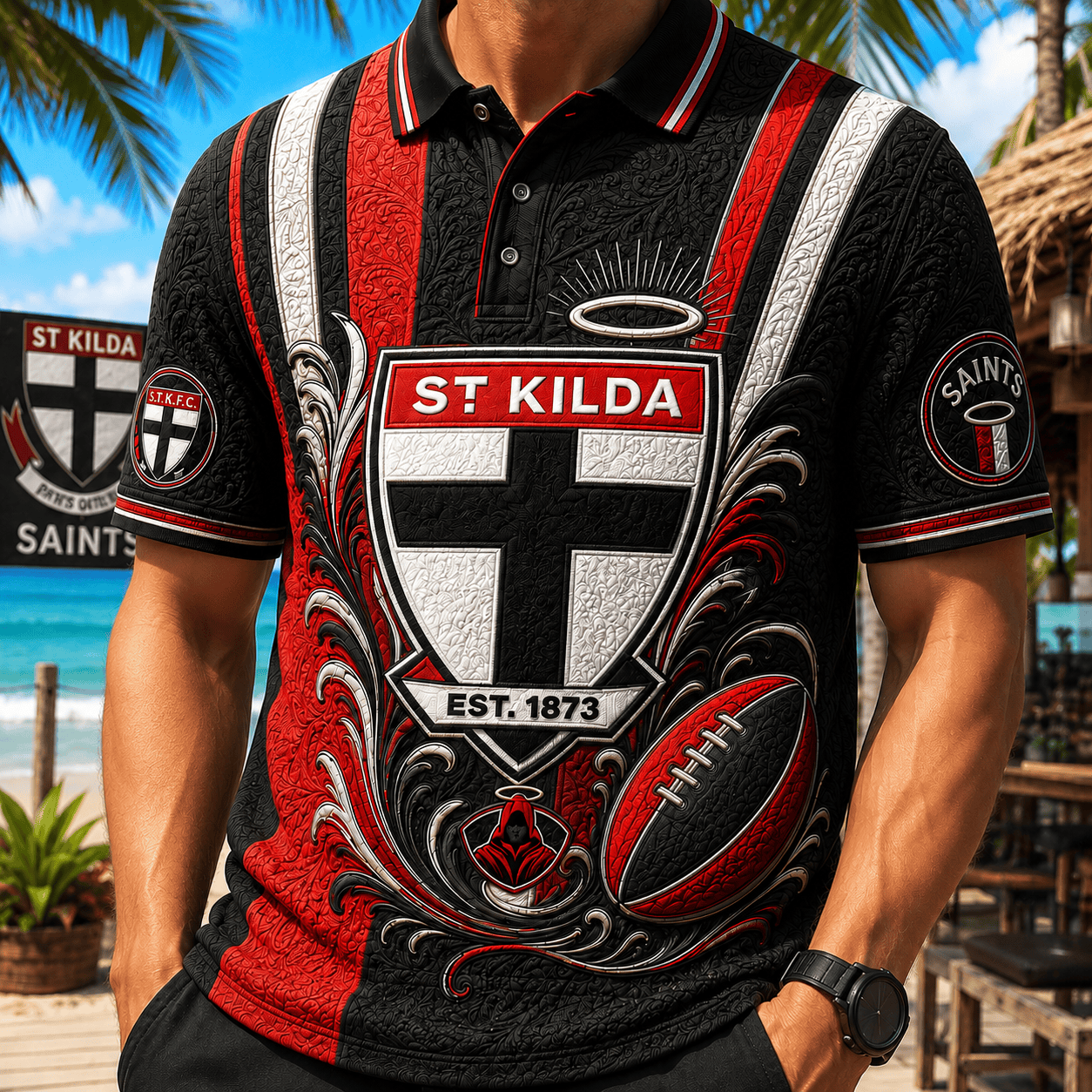 PREMIUM SKD EMBOSS POLO SHIRT PDL