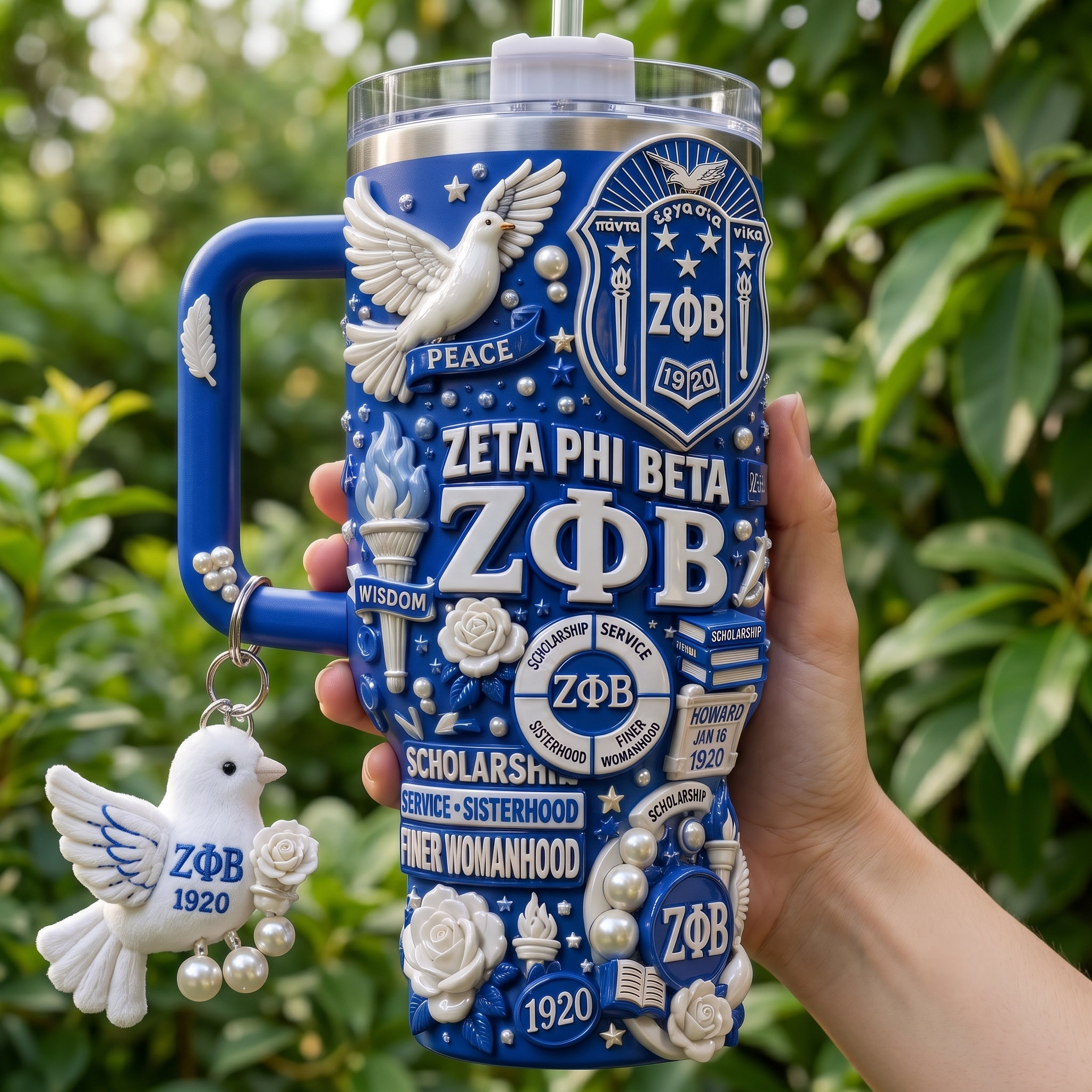 ZPB 40oz Tumbler With Handle HTTT