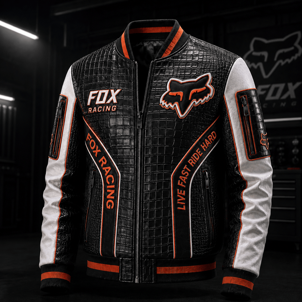Premium FOX Leather Zipper Jacket TNSM