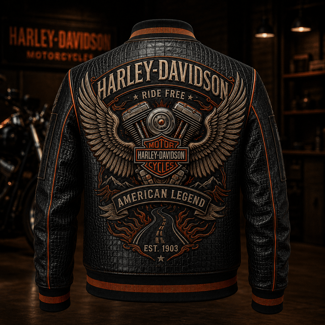 Premium HLDV Leather Zipper Jacket TNSM