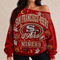 SF49 3D SHOULDER RHINESTONE SWEATSHIRT DNBN