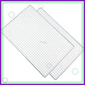 2 Pcs 11.8x7.9 Inch Stainless Steel Grill Racks for Baking, Cooling & BBQ